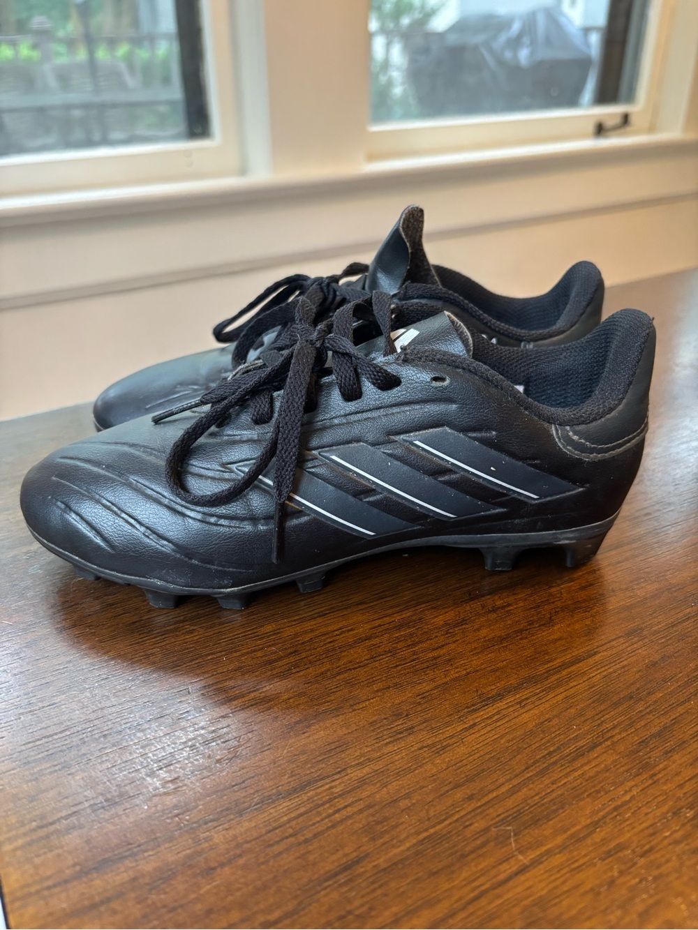 Adidas black Copa Pure soccer cleats